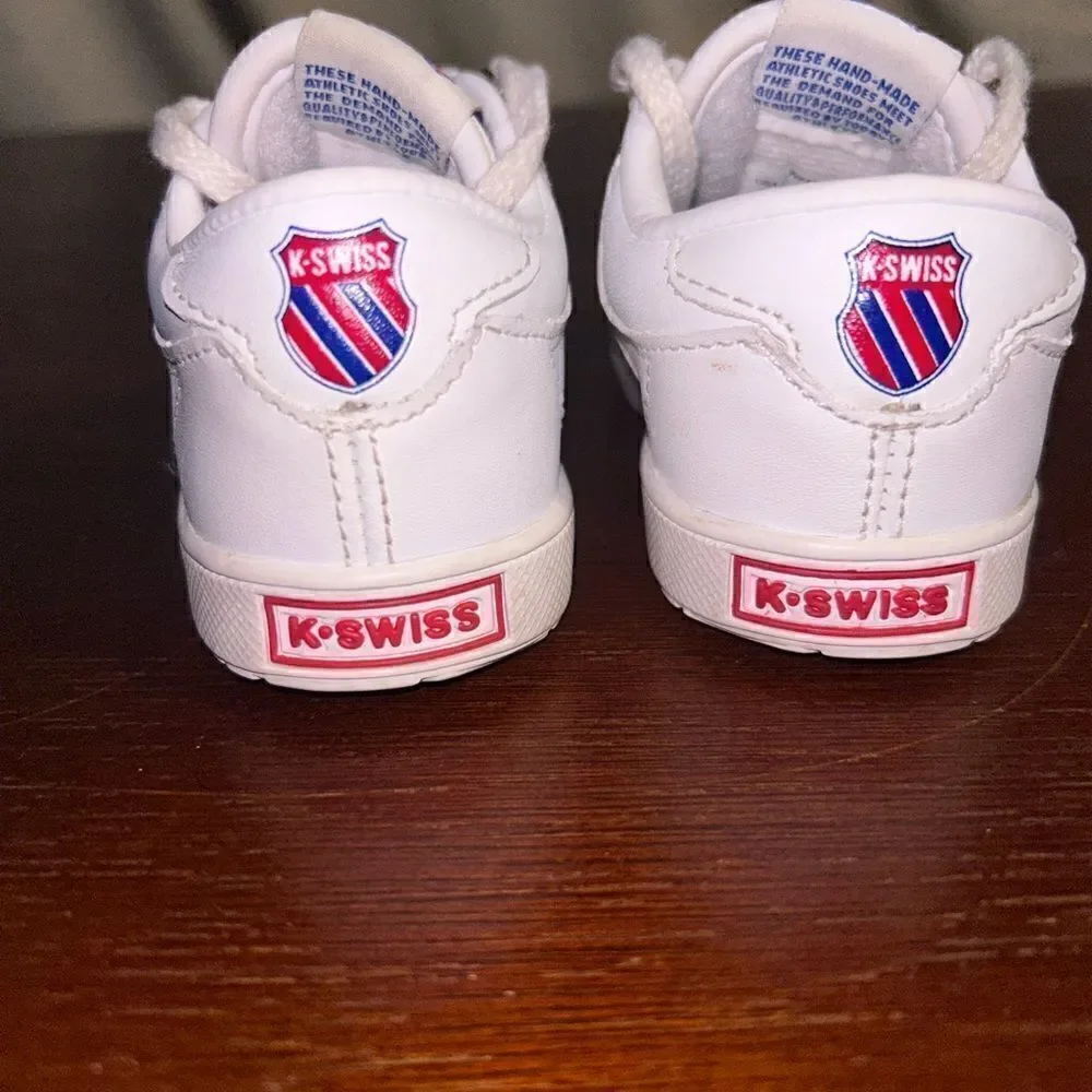 K Swiss genuine leather original style tennis shoes size 6